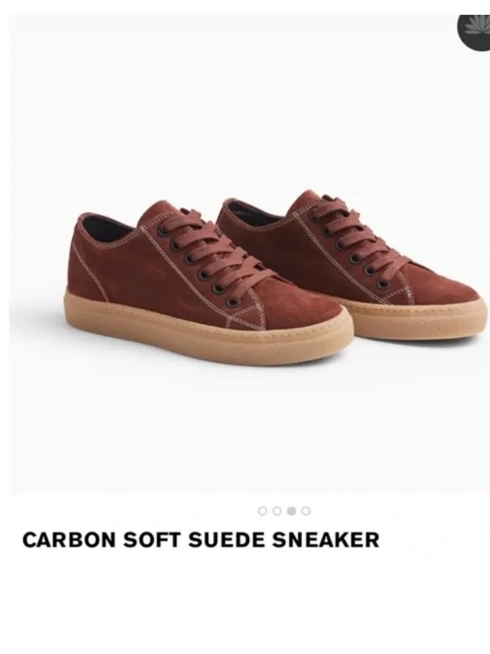 James Perse CARBON SOFT SUEDE SNEAKER - WOMENS Italian made size 6 in Muscat